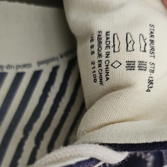 Taos Footwear Starburst Navy Blue and White Sneakers Size 9.5 - Picture 13 of 13